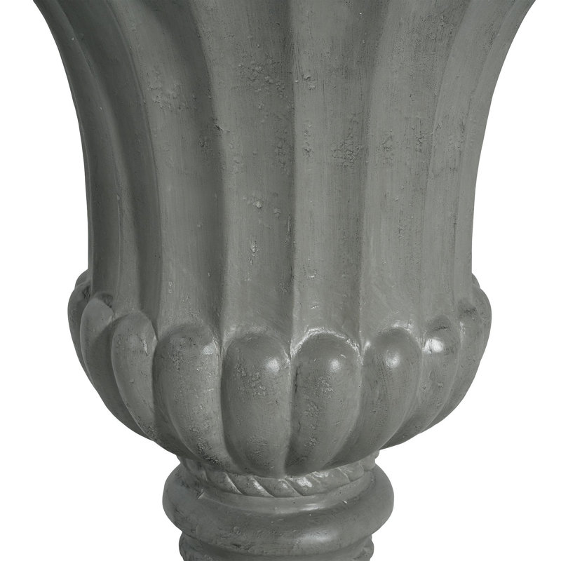 Outdoor Garden Urn Planter, Gray