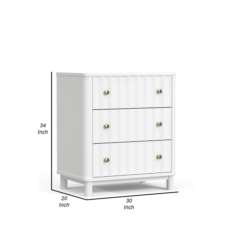 Commode 3 tiroirs Bobbe