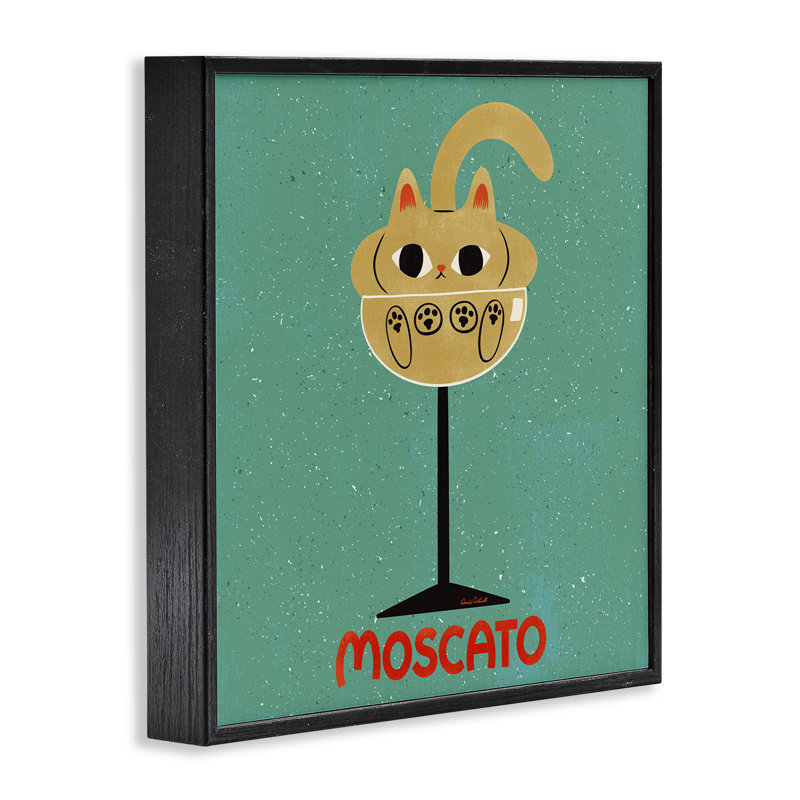 Giclée sur pied, vin de moscou, par Carrie Cantwell, H 24 po x l 24 po, Giclée encadrée noir minuit