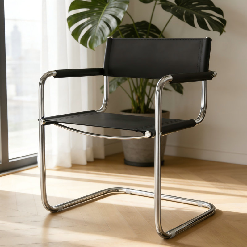 Chaise longue ergonomique en cuir Premium Premium, Noir, noir, noir, noir