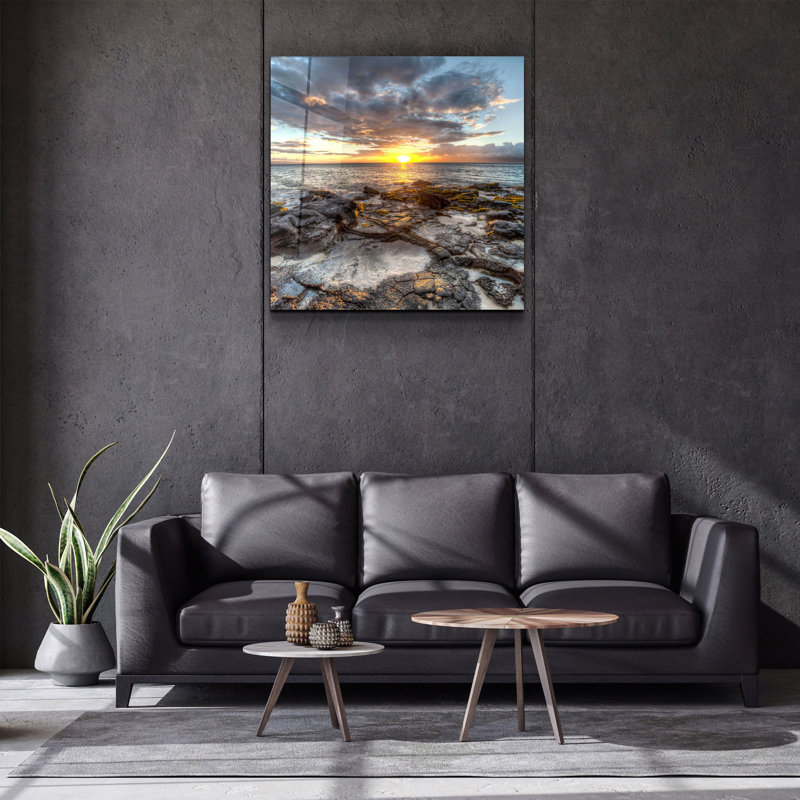 Superbe peinture décorative en verre trempé de 31,5 po x 31,5 po | 100% verre trempé, épaisseur: 0,16 pouce | Imprimé UV pour des couleurs éclatantes et une durabilité | Décoration murale parfaite pour le salon, la chambre à coucher ou le bureau, design élégant et moderne