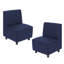 Ensemble de 2 chaises modulaires Kid Comfort - bleu marine-124164582