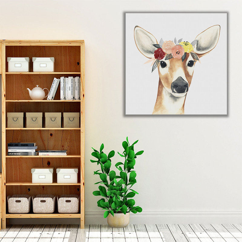 «Flower Crown Forester I», reproduction d'art sur toile, H 16 po x l 16 po