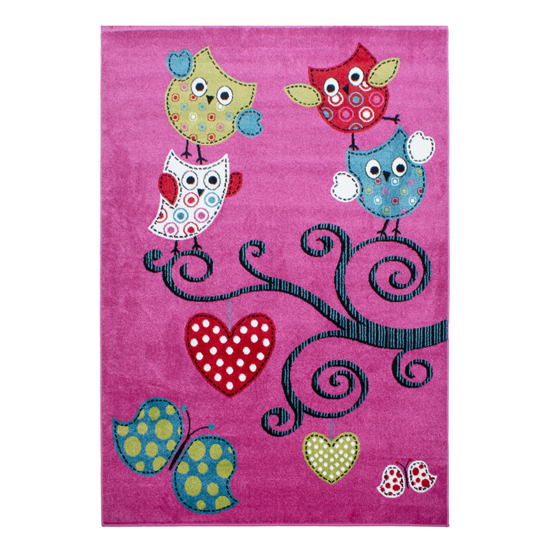 Orville Pink Rug, Rectangle 160 x 230cm