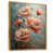 Toile avec cadre flottant or