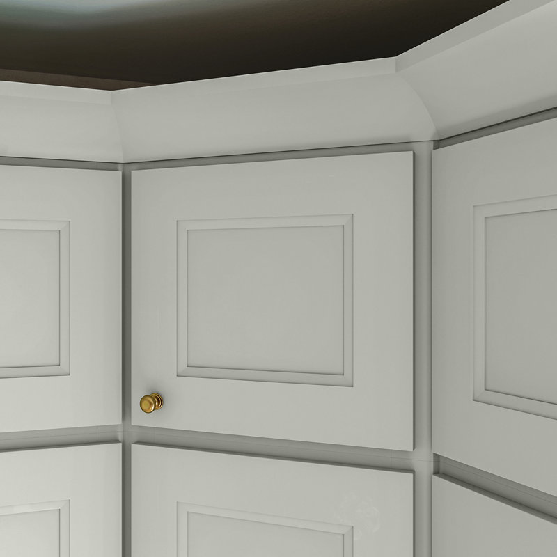 Armoire murale diagonale, Double shaker Laguna Grey, 24" W x 15" H x 12" D