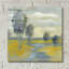  «Mustard Yellow Fields» par Silvia Vassileva, art mural en verre acrylique, 12 po x 12 po