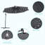 Parasol d'extérieur à DEL 10 pi-109652075