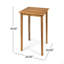 Table de bar d'extérieur carrée en bois d'acacia minimaliste-31202825