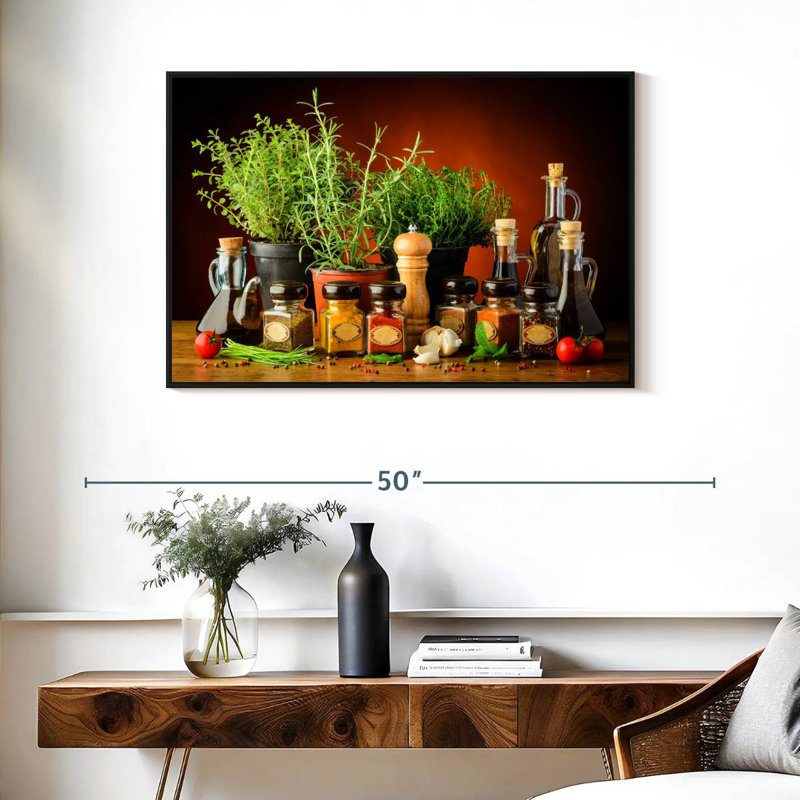 Yarlin Cooking With Spices And Herbs, 25" H x 37" W