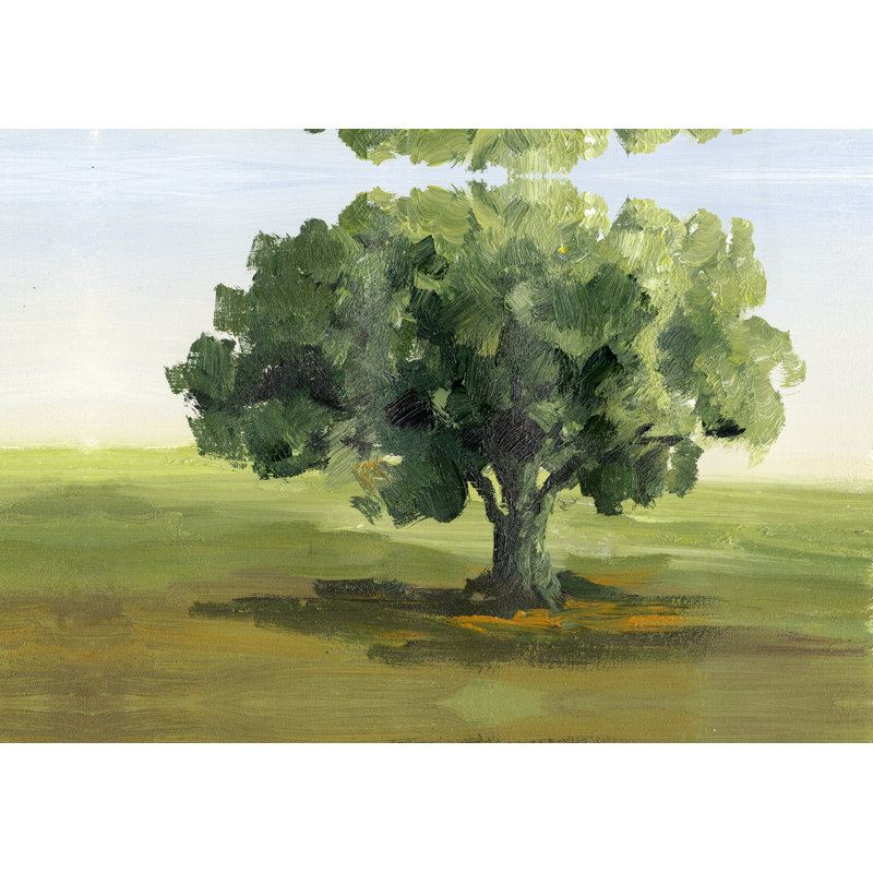 Reproduction d’art sur toile tendue « Green Tree », H 12 po x l 18 po