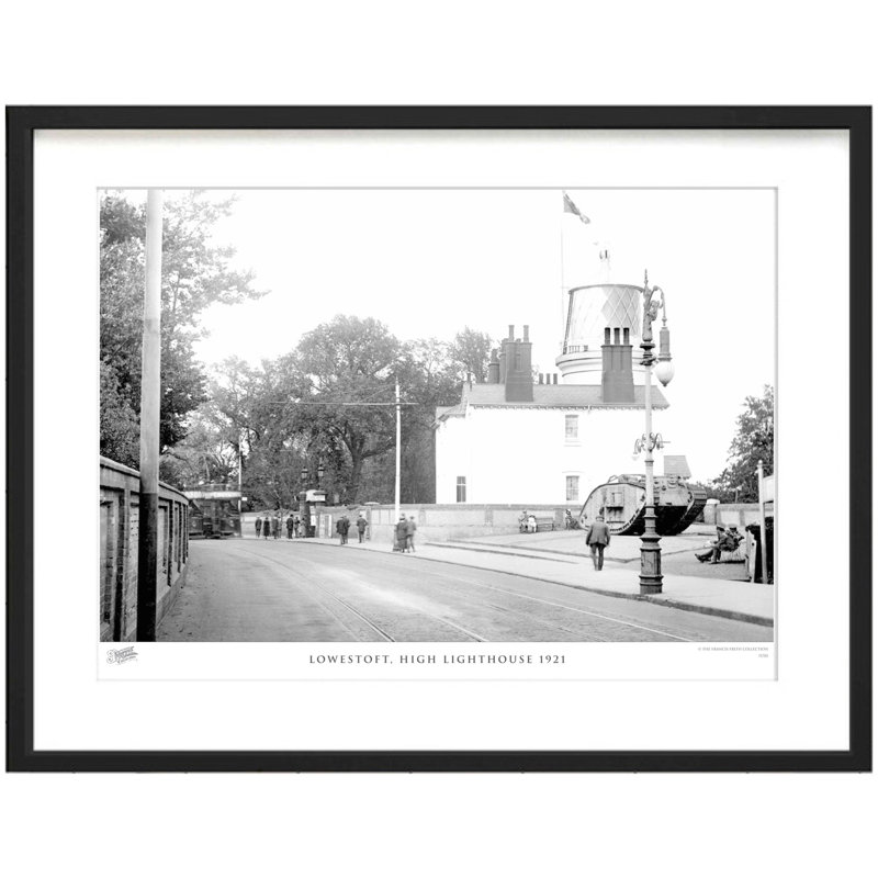 Lowestoft, High Lighthouse 1921 by Francis Frith - Single Picture Frame Print, 28cm H x 36cm W x 2.3cm D