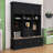 Multi-functional Hall Tree with Storage Drawers, Comfort Bench, Metal Hooks and Cabinets-1719799949