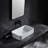 24" L x 13" W Crisp White Vitreous China Rectangular Vessel Bathroom Sink with Pop-Up Drain