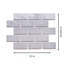 Carreau de mosaïque murale en brique de porcelaine 14,13 po x 10,25 po Metro Moon-63332399