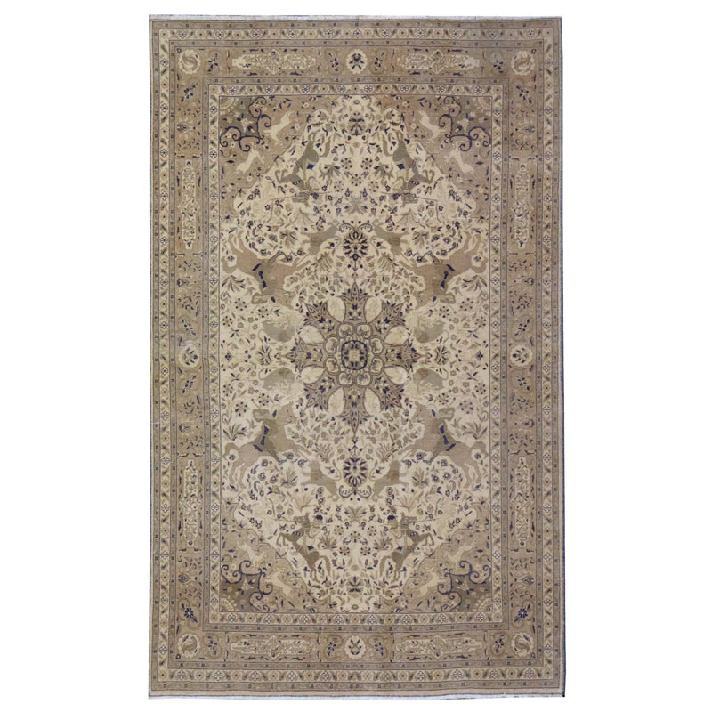 Hunting Tabriz One-of-a-Kind 4'6" X 7'5" Area Rug