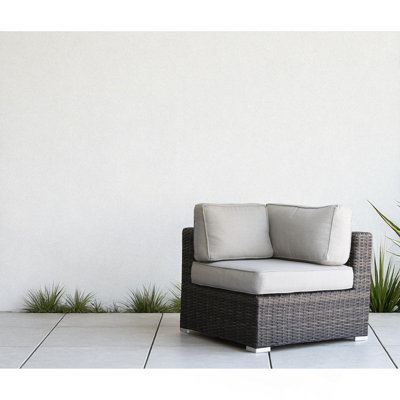 Wicker Sectional Corner - Brown