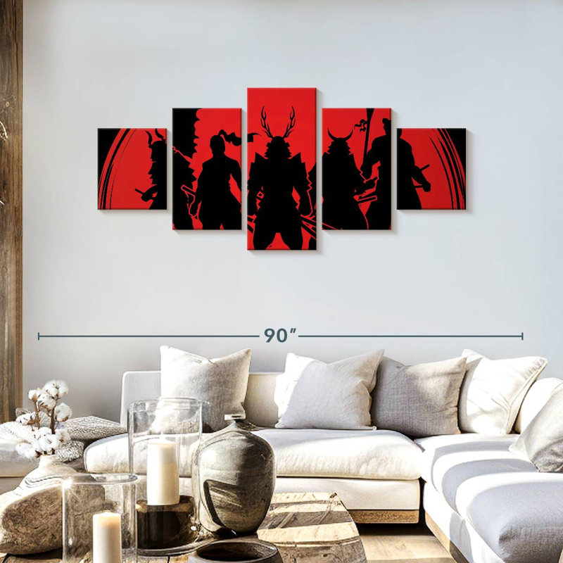 Samurai Warriors, 30" H x 68" W