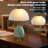 16" Vintage Ceramic Table Lamp – Chinese Traditional Green Bedside Lamp With 3-color Dimmable Led, Retro Modern Living Room & Bedroom Lighting (40.6cm)