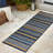 Janus Classic Coastal Ticking Stripe Reversible Machine-Washable Cream/Navy Indoor/Outdoor Rug-1507909625