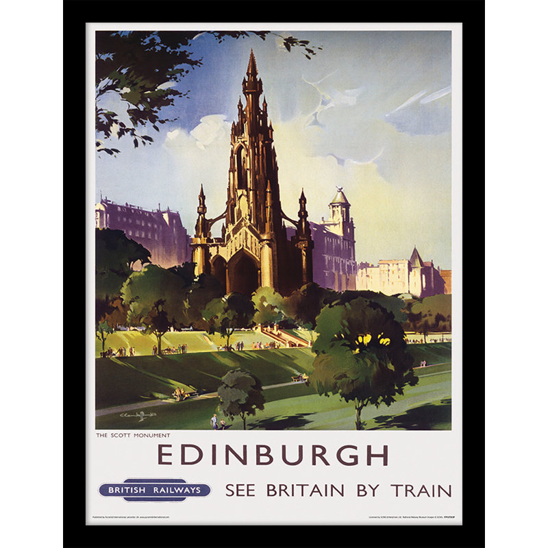 Edinburgh The Scott Monument by Claude Buckle - No Frame Memorabilia