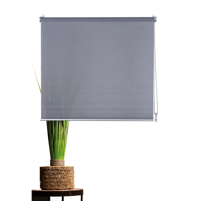 Verdunklung Blackout Roll-Up Blind, Grey, 150cm L x 80cm W