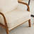 Lemley Mid Century Solid Wood Accent Chair Upholstered Armchair with an Extra Pillow-2022048562