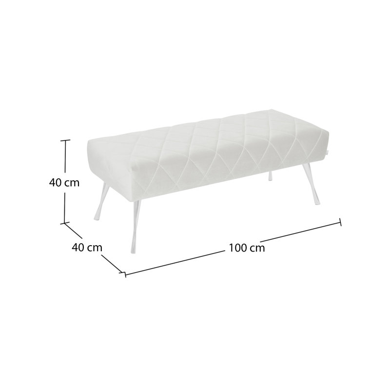 Baroque Polyester Upholstered Bench