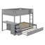 Lit superposé double avec lit gigogne et bureau-1704069076