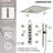 Thermostatic LED Mood Lighting Shower System, 16" Ceiling Mount Rainfall Shower Faucet with Brass Valve-82331432
