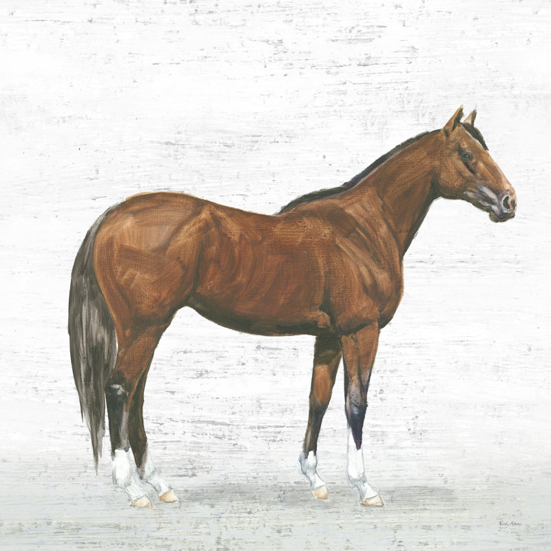 Natural Charm I Sq On Wood by Emily Adams - Wrapped Canvas Painting, 91cm H x 91cm W x 3.8cm D