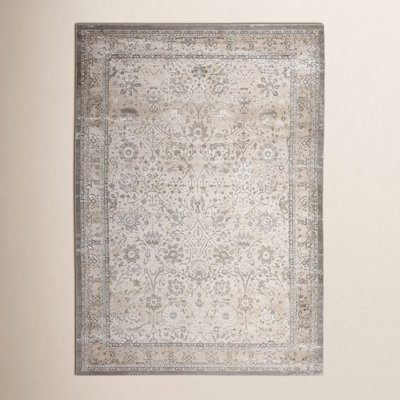 Lynnette Gray Beige Oriental Rug