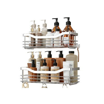 Stainless Steel Wall Bathroom Shelves