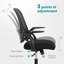 Chaise de bureau ergonomique en filet Azaryia-1050212048