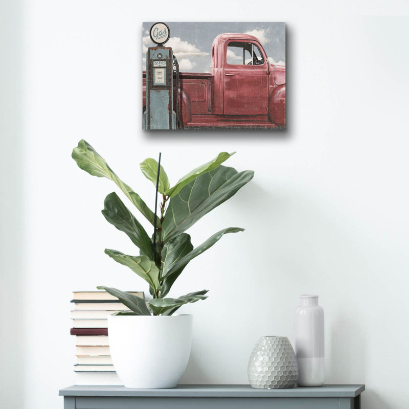 «Vintage Truck 1» par James Wiens, art mural en verre acrylique