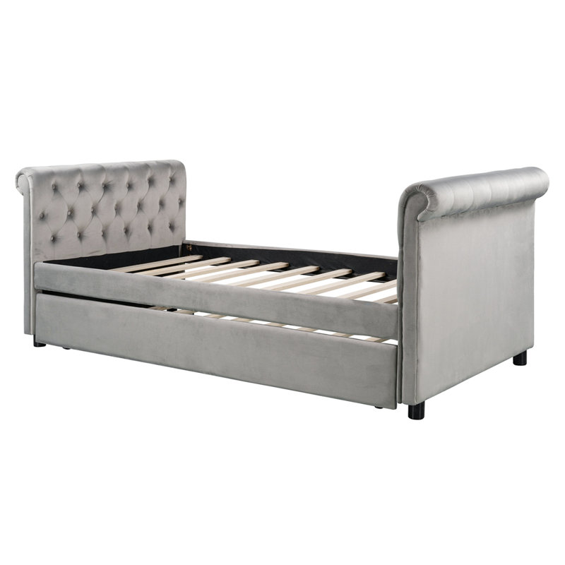 Gaurav Upholstered Daybed, Gray
