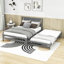 Lit plateforme double avec lit gigogne réglable-1971116271