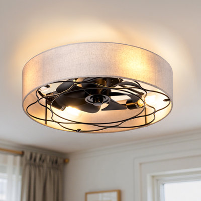 20'' Ceiling Fan with Light Kit & Included Remote Control