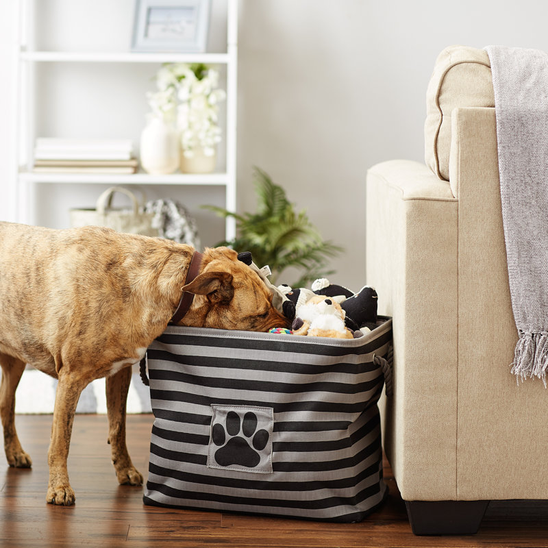 Cube en tissu pour animaux de compagnie, Noir, H 15 po x l 17,75 po x P 12 po