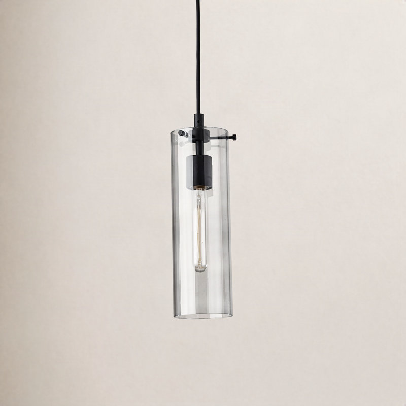 Gilbert 1 - Light Black Cylinder Pendant