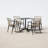 Broadway Square 4 - Person 32" Long Dining Set