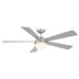Brushed Nickel with Titanium Blades