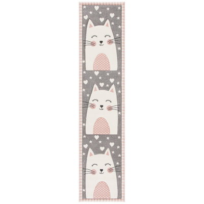  Tapis rose / gris Glantz Kids