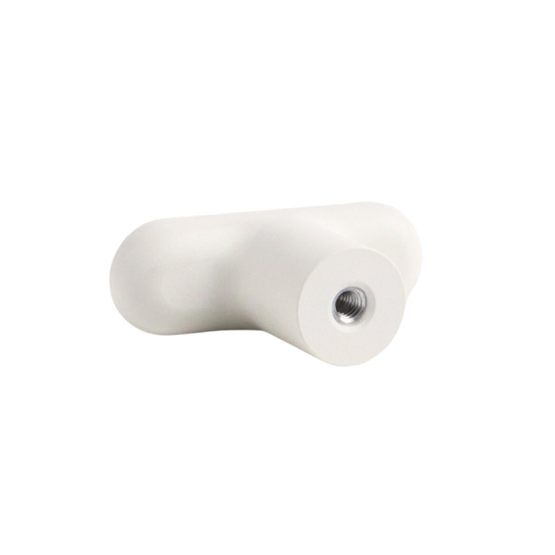 1.75" Oval Knob,  Snow (White)