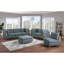 Mobilier de salon d'angle en acier de couleur Dorris