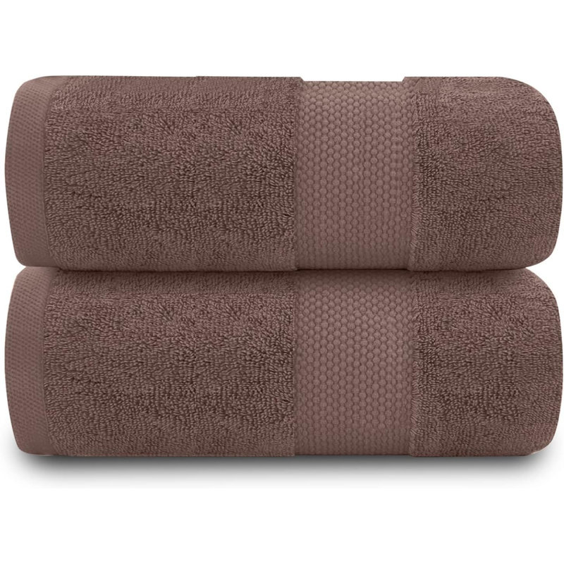 Miami 2 Piece Bath Sheet Same-Size Bale, Camel, Jumbo Bath Sheet - 2 Pack