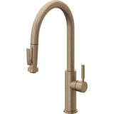 Corsano Contemporary Pull Down Kitchen Faucet with Squeeze Sprayer High Arc Spout and ST Series Handle