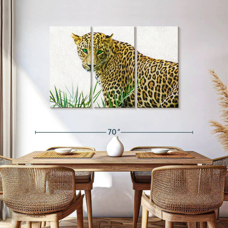 Wild Leopard, 36" H x 57" W