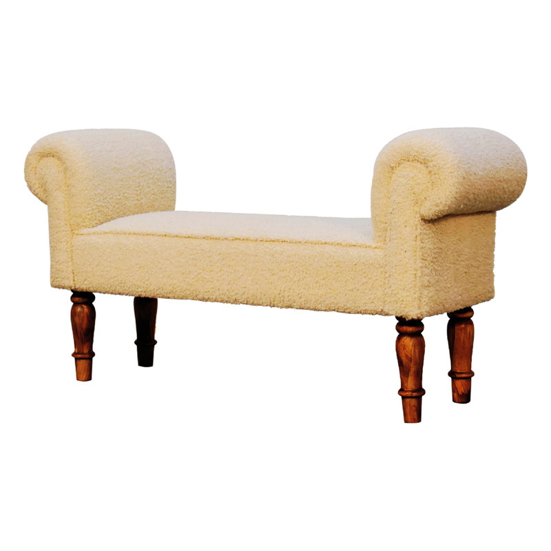 Banc de chambre à coucher au design élégant de qualité supérieure, robuste et durable, H 13,78 po x l 21,26 po x P 40,2 po