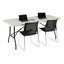 Table de formation rectangulaire pliante en plastique moulé par soufflage intérieur / extérieur-61206865-61206866
